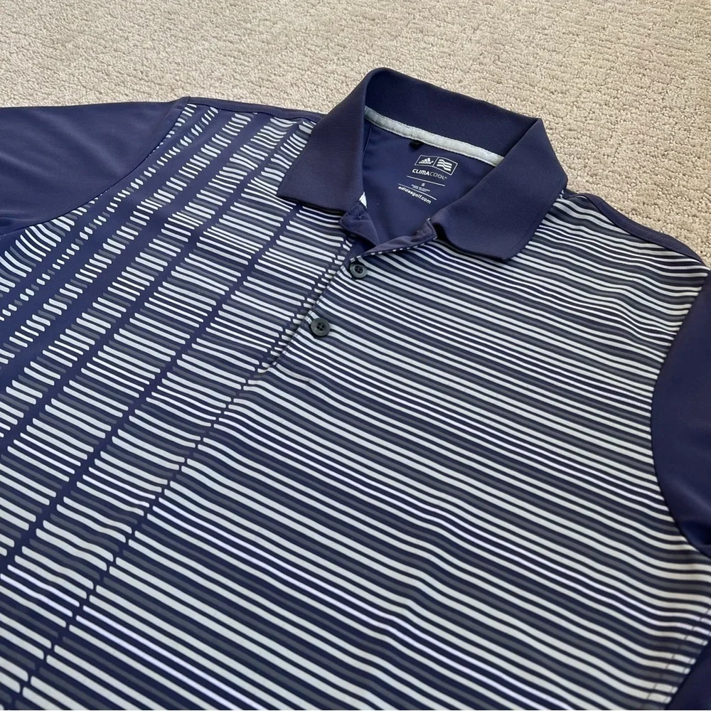 Adidas ClimaCool Striped Golf Shirt